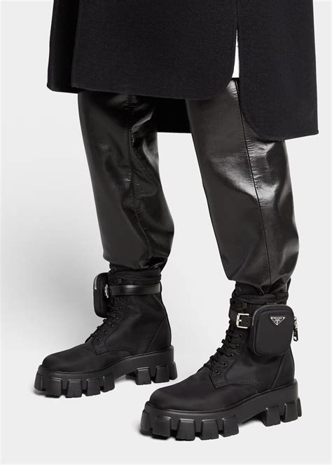 prada boots puffer|prada lug sole boots.